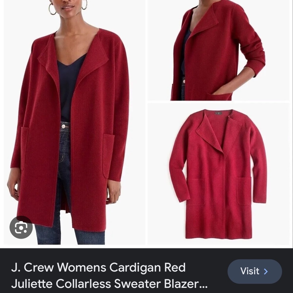 J crew Juliette sweater jacket small